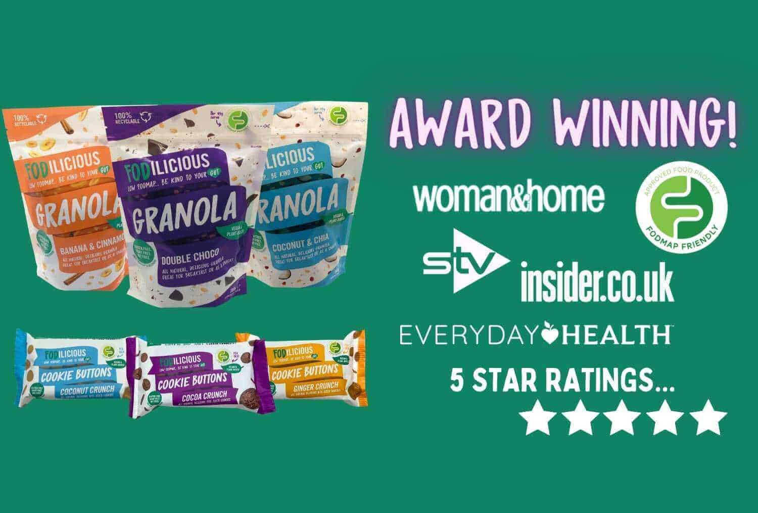 Award-winning Low FODMAP Foods -Fodilicious Ltd