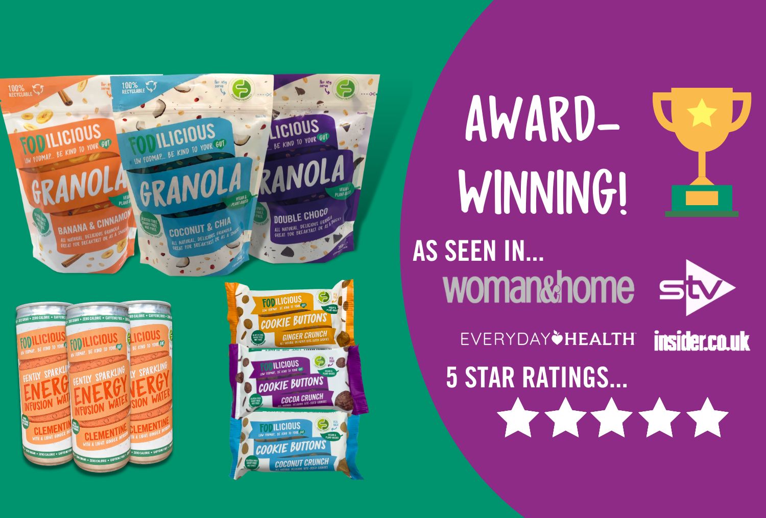 Fodilicious Award Winning Low FODMAP Foods