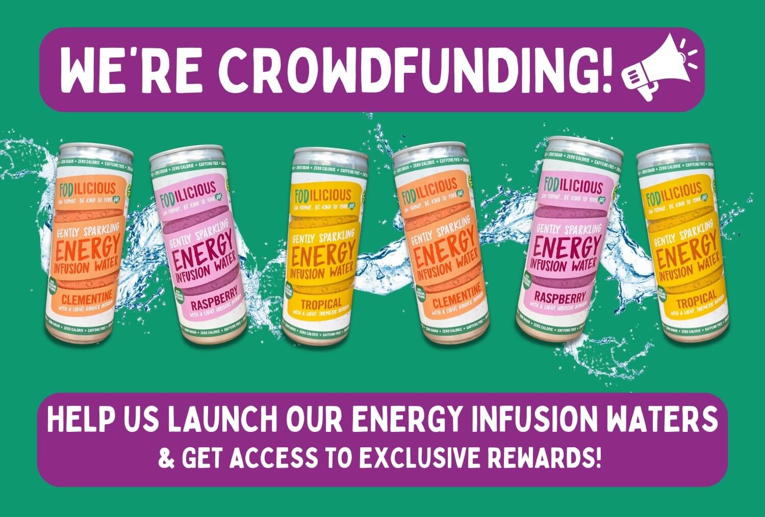 Low FODMAP Drinks Crowdfunding Banner
