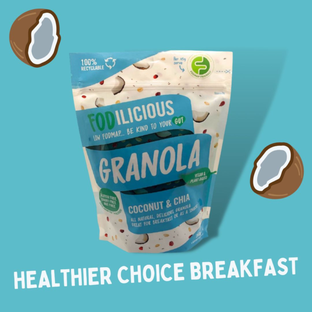 Happy Monday! Healthier choice breakfasts start right here! 🥥 

🌱Plant-based deliciousness that's also good for your gut 💚 

➡ Shop now at Fodilicious.com 

#lowfodmap #allergenfree #guthealth #healthierchoice #ibs #vegan #plantbased #glutenfreegranola #granola #breakfast #vegangranola #vegandiet #plantbasedbreakfast #nutfree #dairyfree #healthygut #wellness #fodmapdiet #fodmap #sibo #guthealthmatters